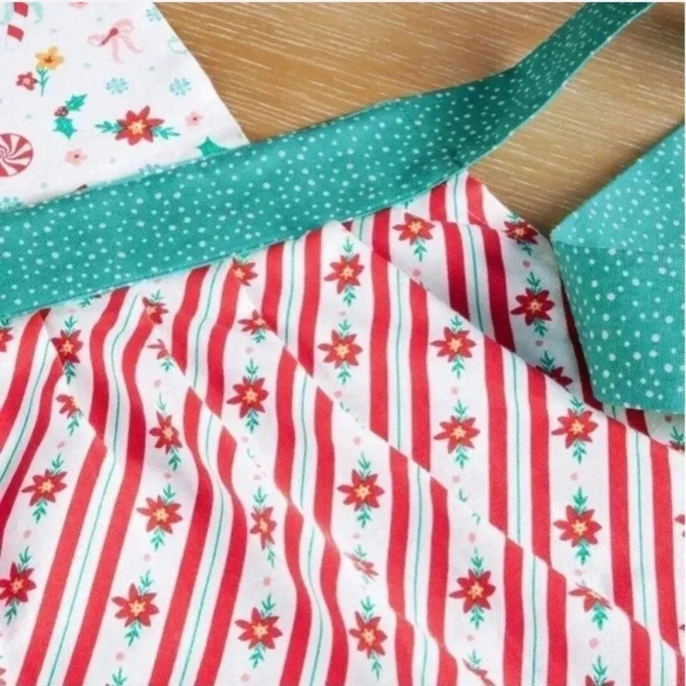 New! Pioneer Woman‎ Christmas Kitchen Apron 3-pc Gift Set Oven Mitt Potholder